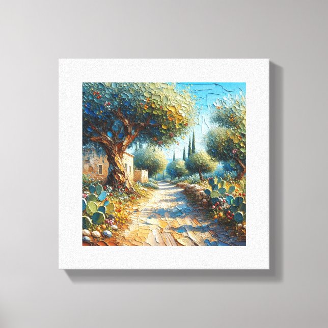 Casa di Campagnia Siciliana 3 av 3 Canvastryck (Framsida)