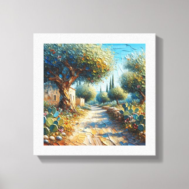 Casa di Campagnia Siciliana 3 av 3 Canvastryck (Framsida)