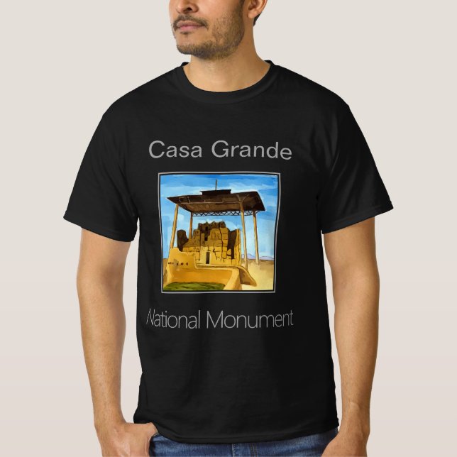 Casa Grande Nationalmonument Arizona T Shirt (Framsida)
