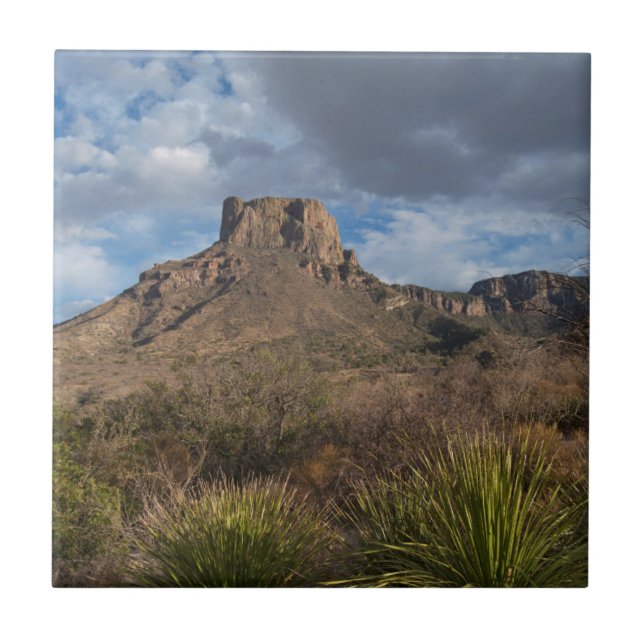 Casa Grande Peak, Chisos Basin, Big Bend Kakelplatta (Framsidan)