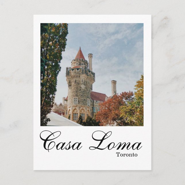 Casa Loma Toronto Canada Postcard Travel Vykort (Framsida)
