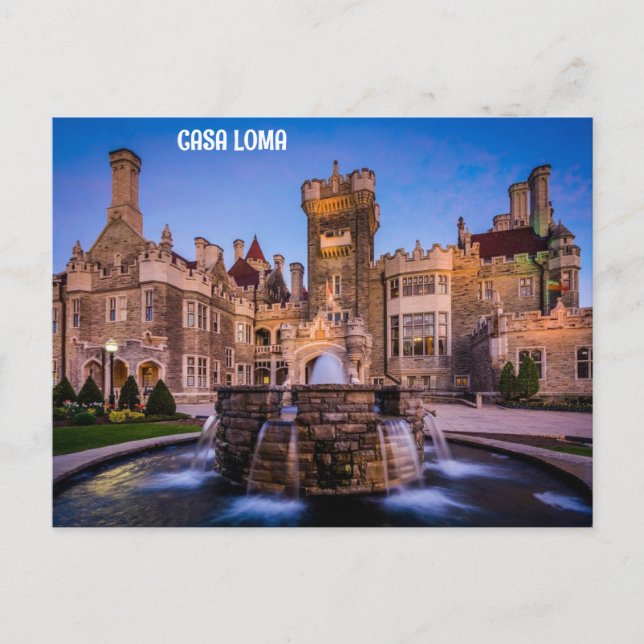 CASA LOMA, TORONTO, KANADA VYKORT (Framsida)
