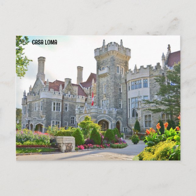 CASA LOMA, TORONTO, KANADA VYKORT (Framsida)