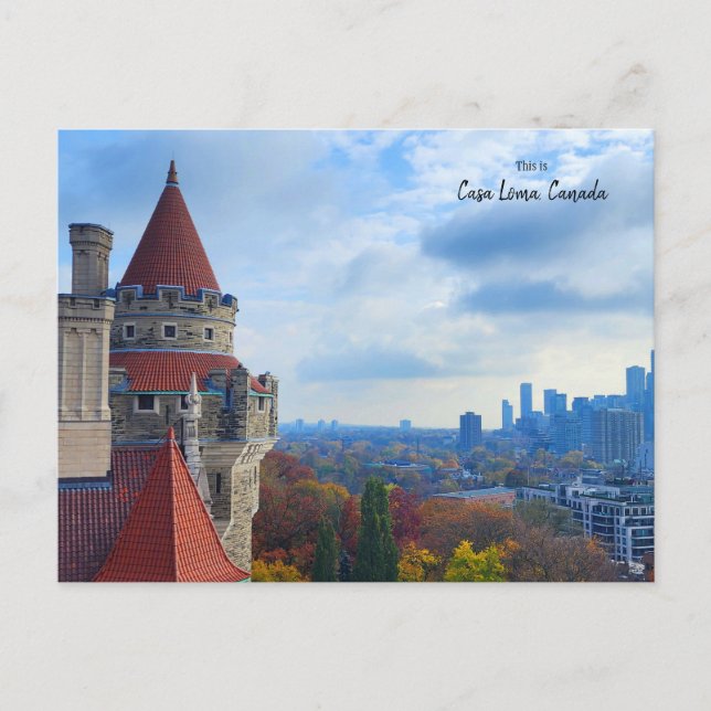 Casa Loma View, Toronto, Kanada Vykort (Framsida)
