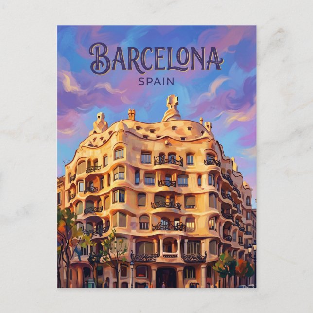 Casa Milà (La Pedrera) Spanien Vykort (Framsida)