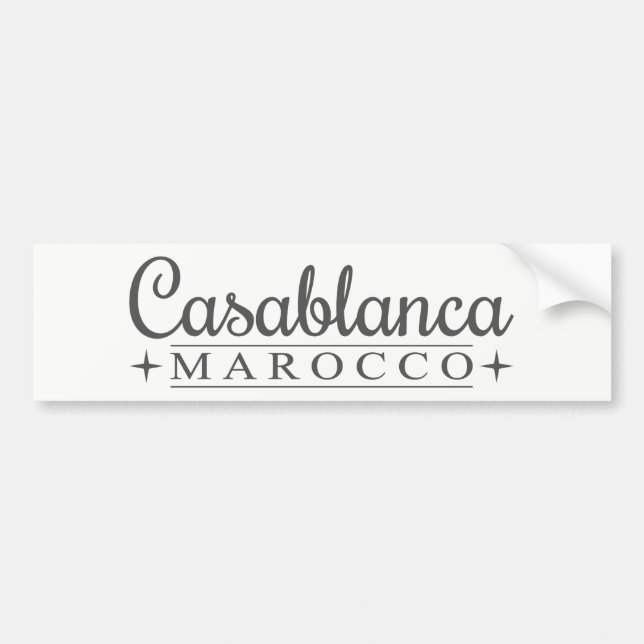 Casablanca bildekal (Framsidan)