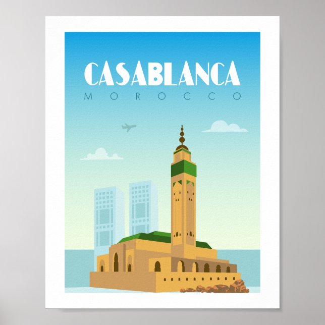 Casablanca city morocco poster (Framsidan)