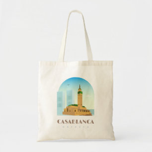 Casablanca city morocco Skyline Tygkasse
