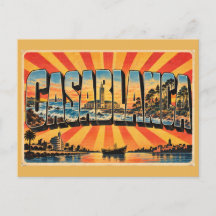 Casablanca Coastal Mosque Art Deco Vintage Resa