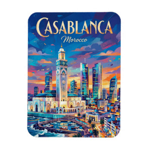 Casablanca Finance City Marocko Magnet