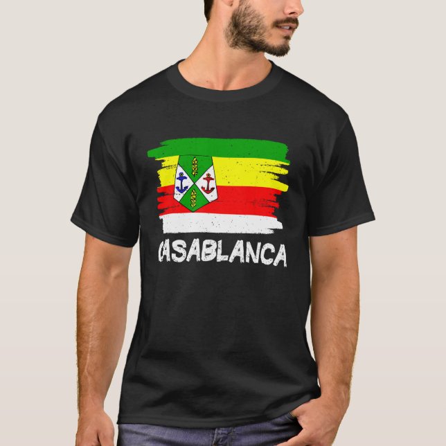 Casablanca Flagga T Shirt (Framsida)