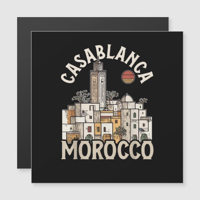 Casablanca Marocko  (Fram/baksida)