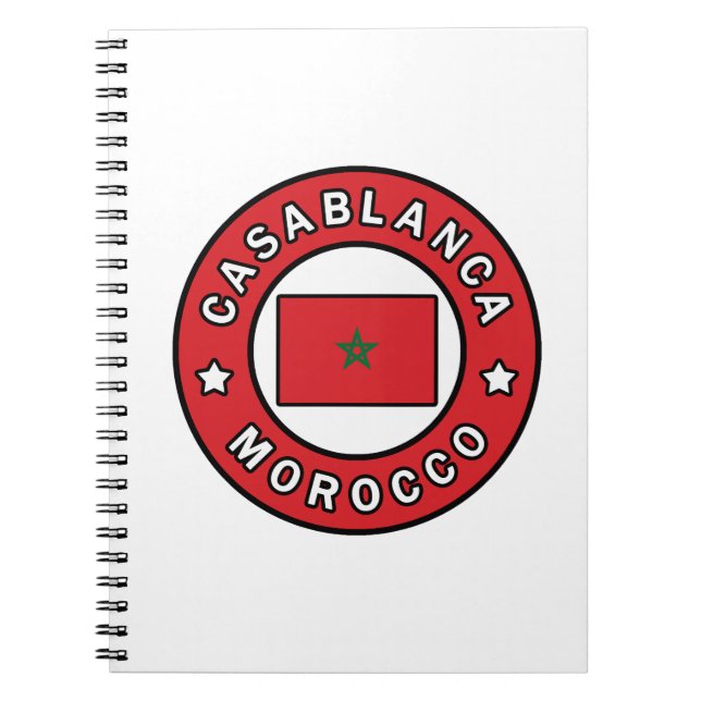 Casablanca Marocko Anteckningsbok (Framsidan)
