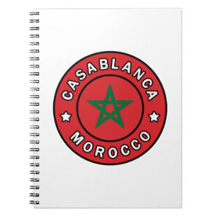 Casablanca Marocko Anteckningsbok