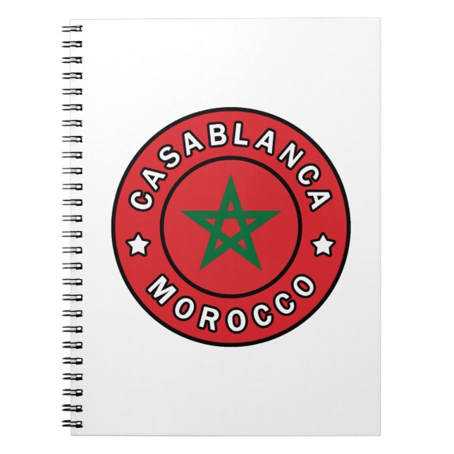 Casablanca Marocko Anteckningsbok (Framsidan)