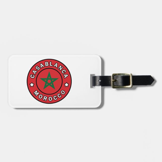 Casablanca Marocko Bagagebricka (Horisontell Framsida)