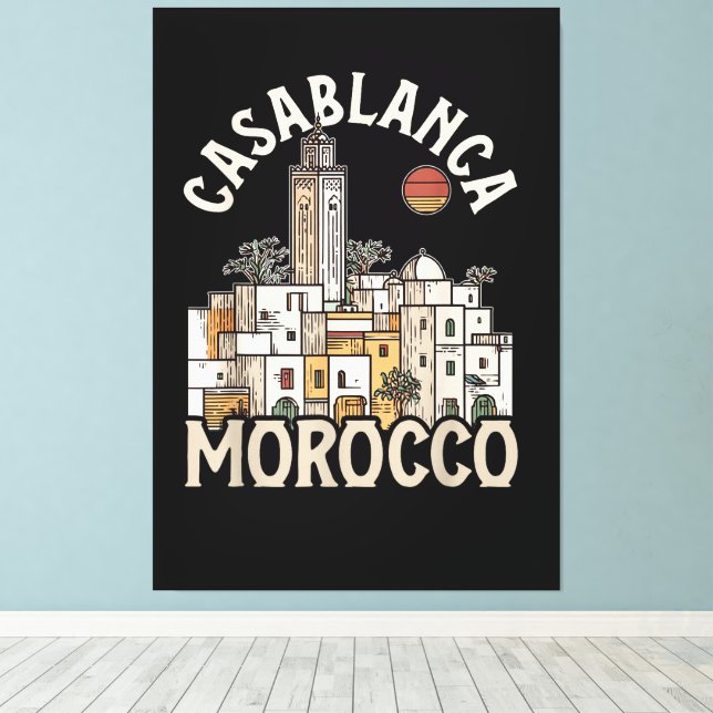 casablanca marocko  canvastryck (Insitu (trägolv))