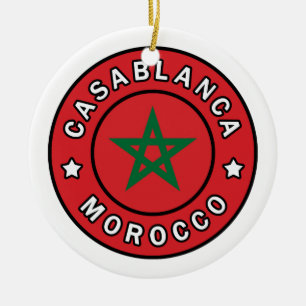 Casablanca Marocko Julgransprydnad Keramik