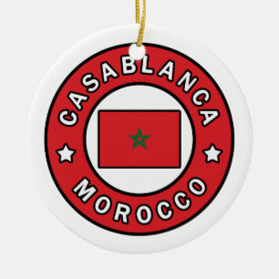 Casablanca Marocko Julgransprydnad Keramik