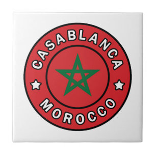 Casablanca Marocko Kakelplatta