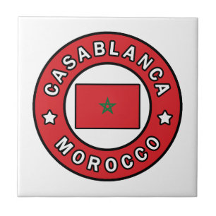 Casablanca Marocko Kakelplatta