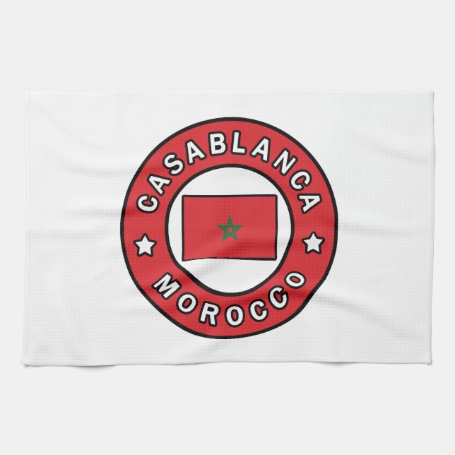 Casablanca Marocko Kökshandduk (Horisontell)