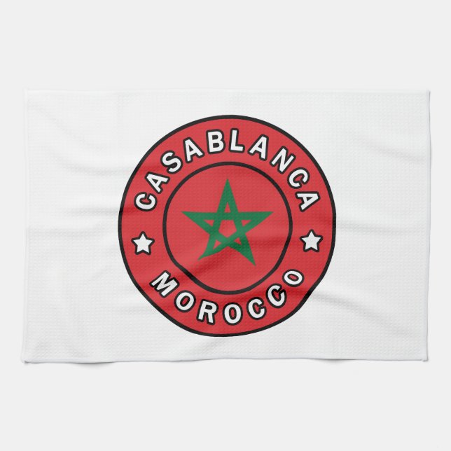 Casablanca Marocko Kökshandduk (Horisontell)