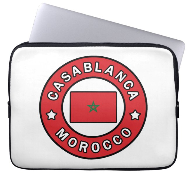 Casablanca Marocko Laptop Fodral (Framsidan)