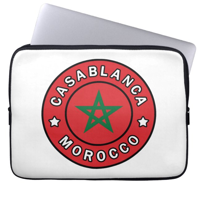 Casablanca Marocko Laptop Fodral (Framsidan)