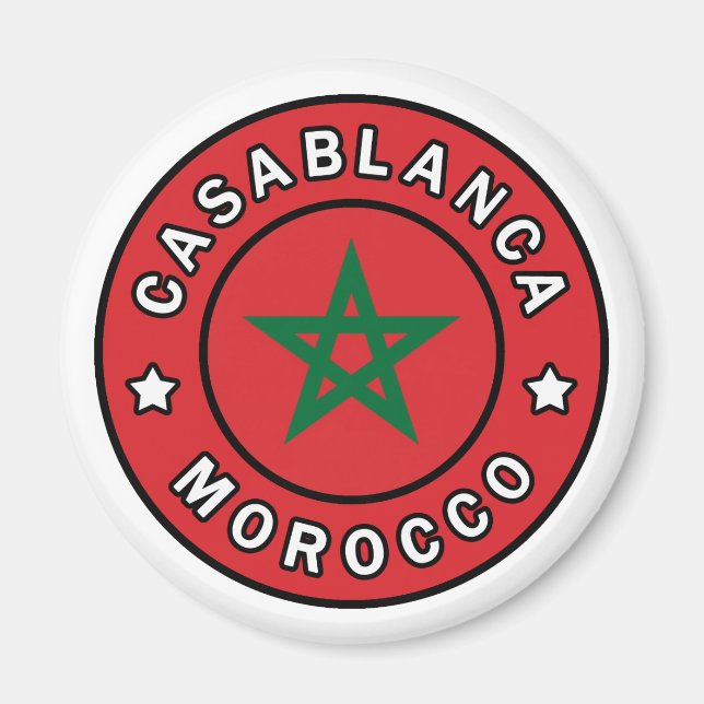 Casablanca Marocko Magnet (Framsidan)