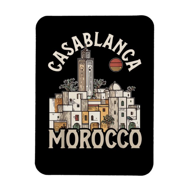 casablanca marocko  magnet (Vertikal)