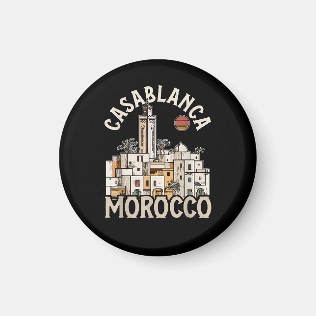 Casablanca Marocko  Magnet (Framsidan)