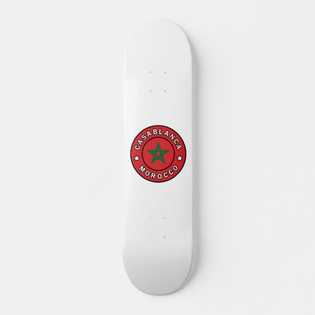 Casablanca Marocko Mini Skateboard Bräda 18,5 Cm (Framsida)
