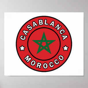 Casablanca Marocko Poster