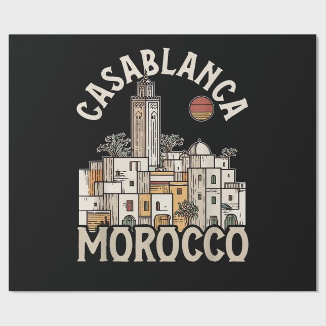 casablanca marocko  presentpapper (Platt)