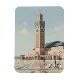 Casablanca Marocko Resa Magnet