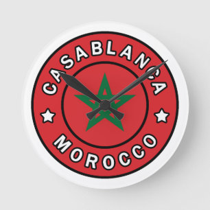 Casablanca Marocko Rund Klocka