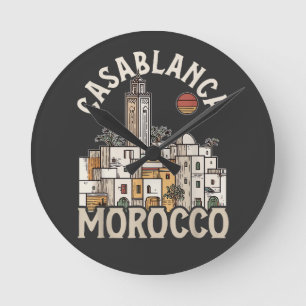 casablanca marocko rund klocka