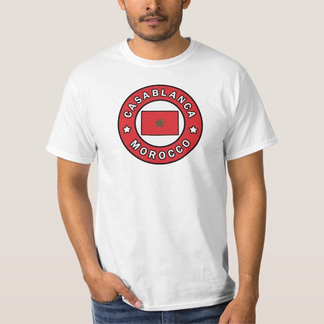 Casablanca Marocko T Shirt (Framsida)