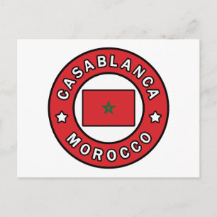 Casablanca Marocko Vykort
