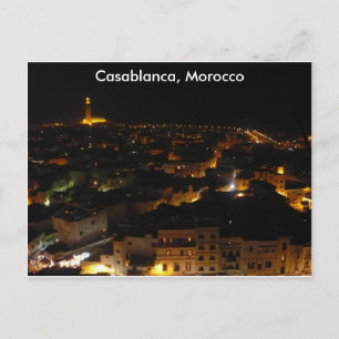 Casablanca, Marocko Vykort