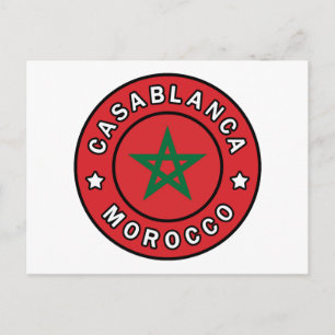 Casablanca Marocko Vykort