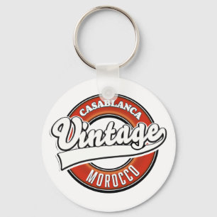 Casablanca Marockos Vintage logotyp Nyckelring