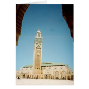 casablanca mosque hälsningskort