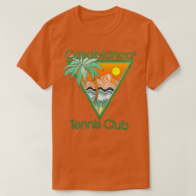 Casablanca tennis klubb t shirt (Design framsida)