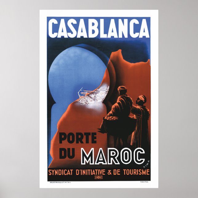 Casablanca Travel Poster (Framsidan)