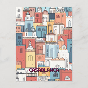 Casablanca Travel Vykort