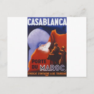 Casablanca Vintage resor Vykort