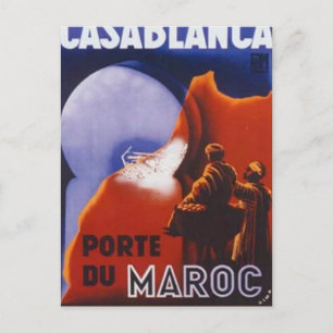 Casablanca Vintage resor Vykort