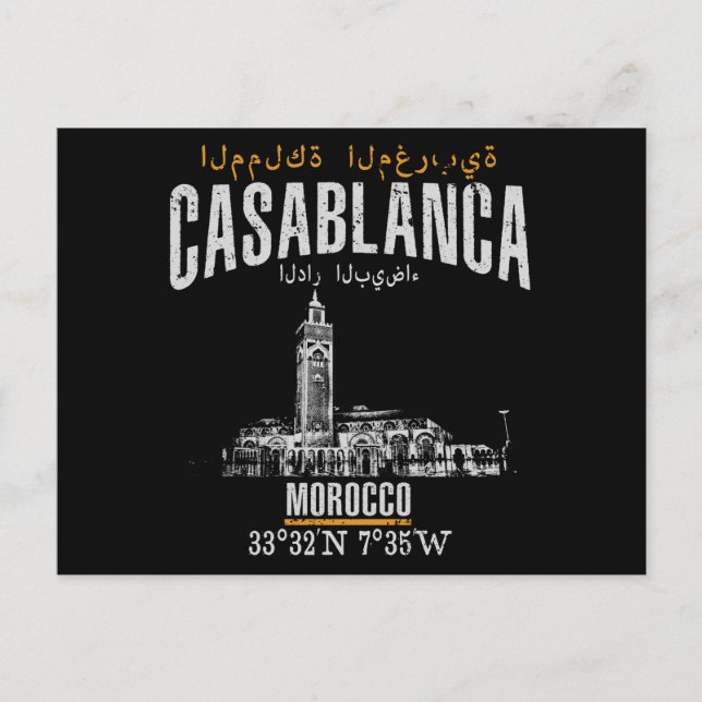 Casablanca Vykort (Framsida)